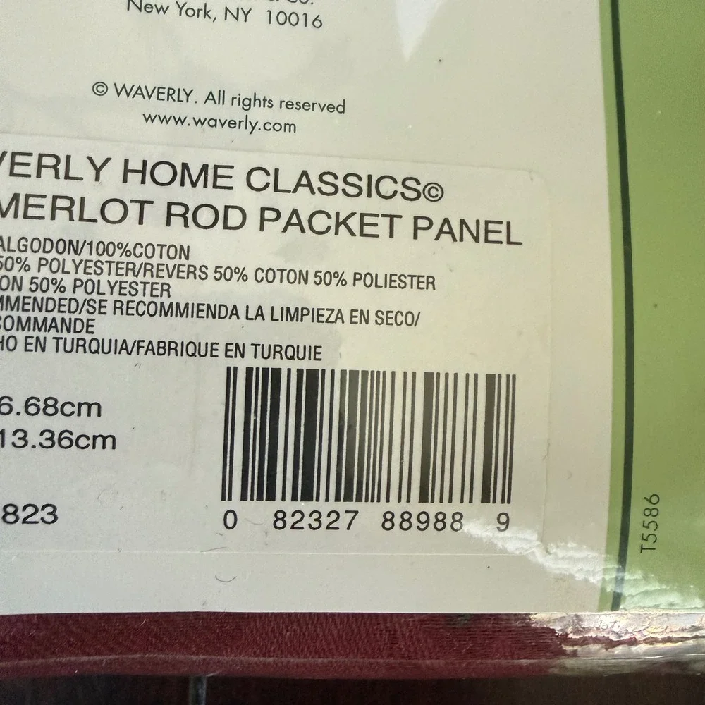 2 Waverly Home Classics Chianti Merlot Floral Rod Pocket Curtain Panels 42x84